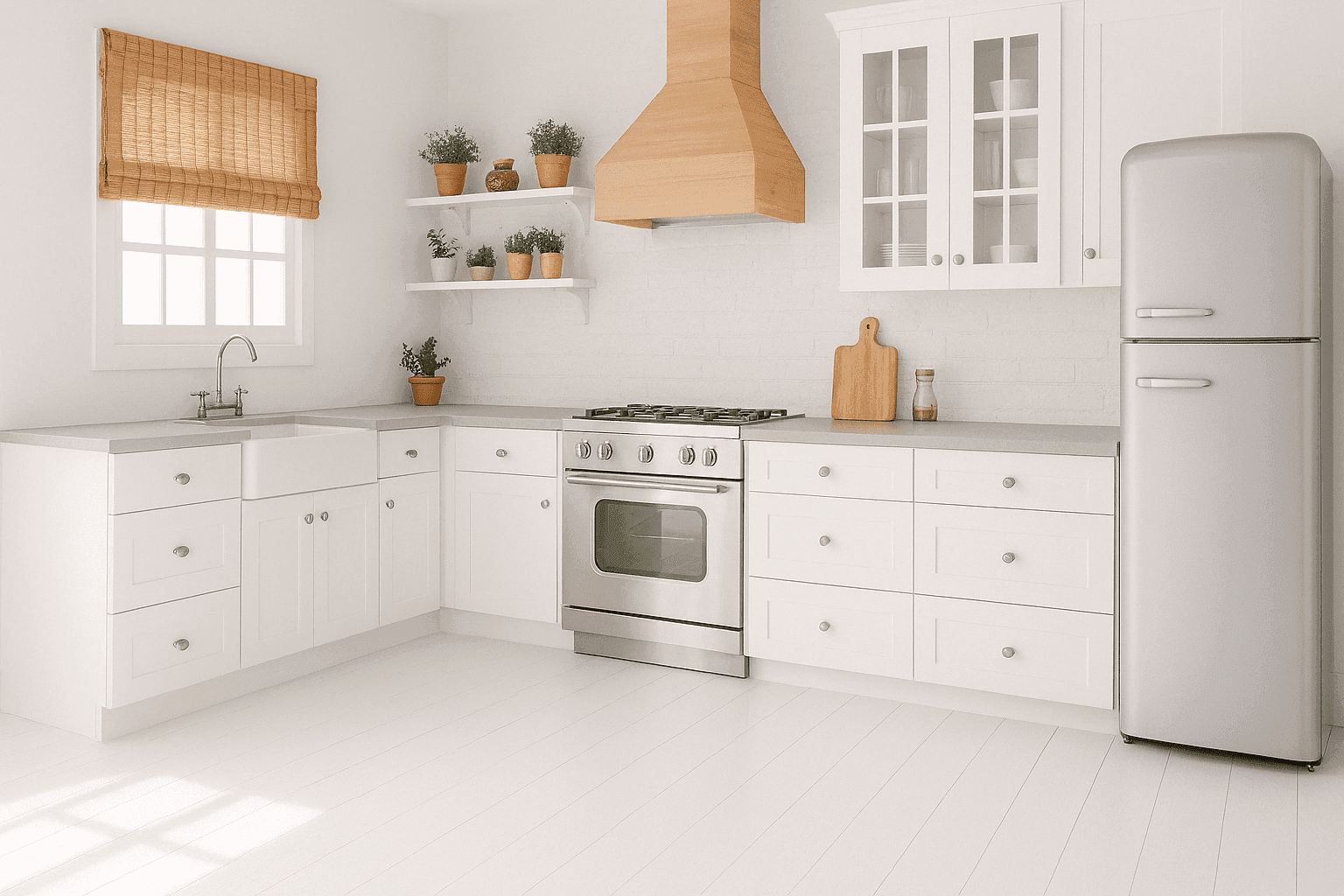 Cucina pulita dopo ristrutturazione - servizio Faenza