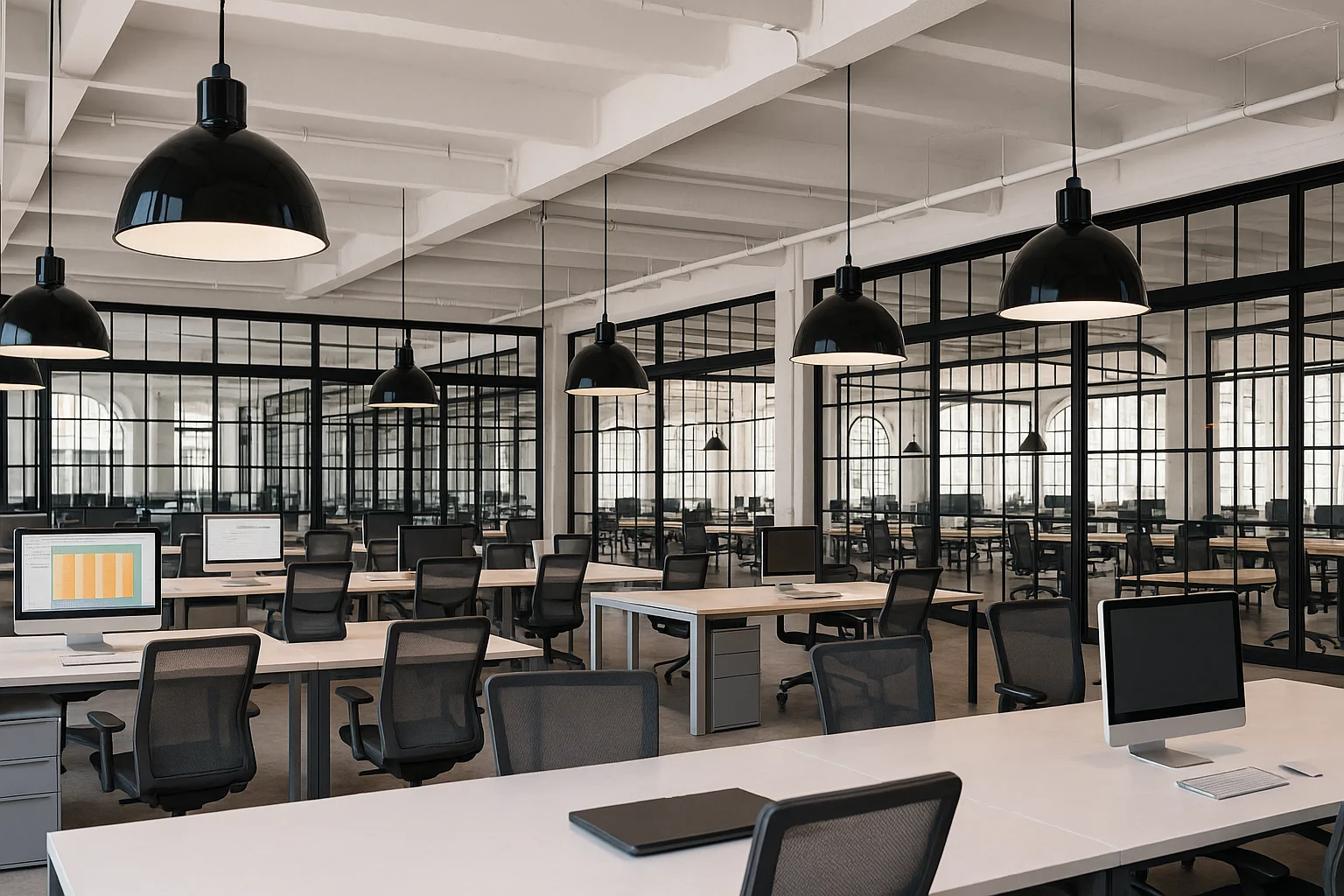 Pulizia di uffici e spazi commerciali a Faenza - open space